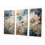 Ensemble de salon mural blanc et bleu Chrysanthemums-1068671961-1068671960
