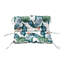 Outdoor Swing Bench Cushion with Backrest and Tie Straps