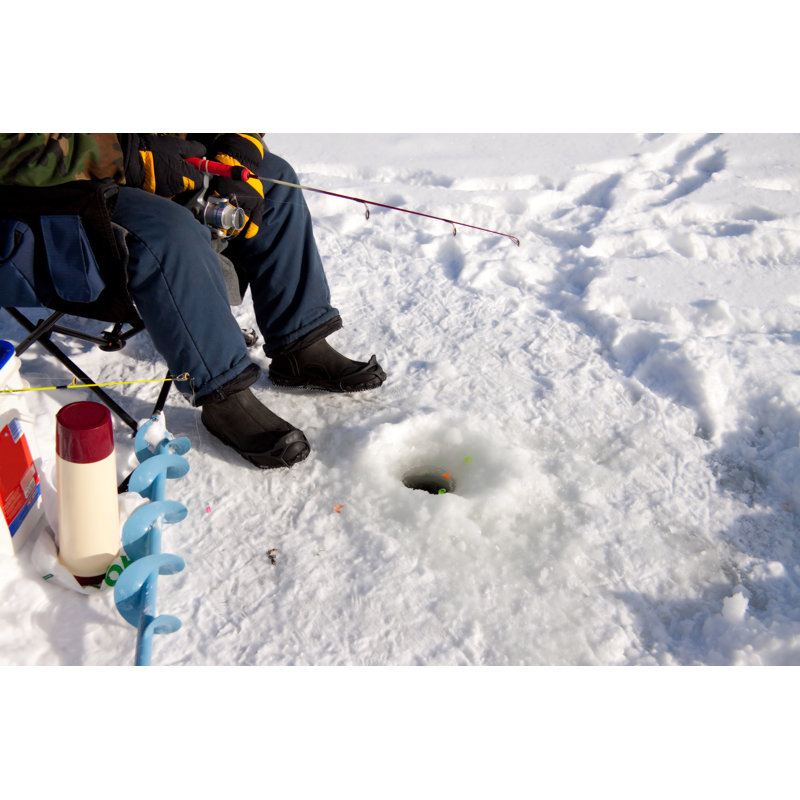 Ice Fisherman - Photographie sur toile tendue, H 8 po x l 12 po x P 1,25 po