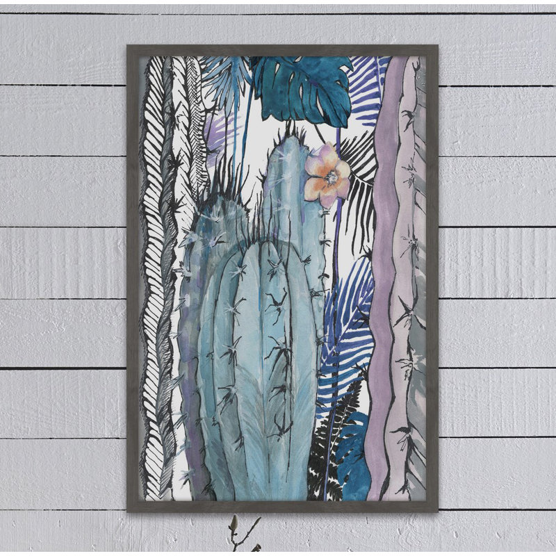 Cactus Party - Single Picture Frame Print, 91 cm H x 61 cm W