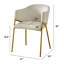 Chaises d'appoint en lin avec pieds chromés dorés-1125390186