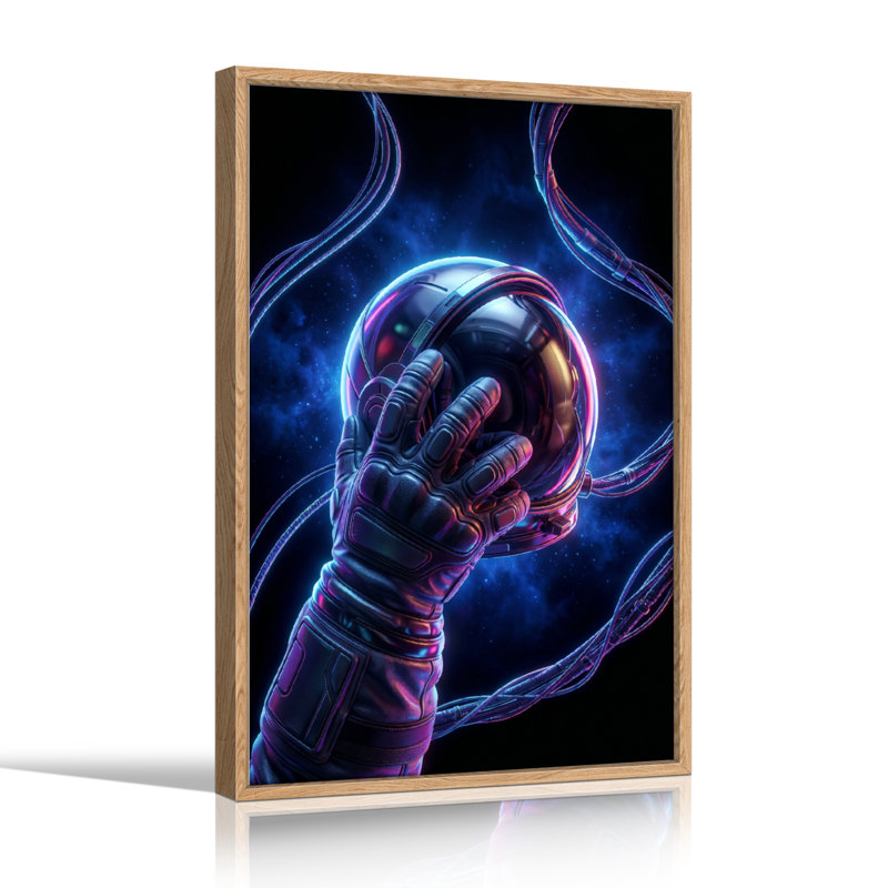 Ensemble de 1 tableau sur toile Cyber ​​Hand, 36"H x 24"W, Natural