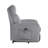 Dark Gray Plush Corduroy Power Lift Recliner Chair - Contemporary Comfort With Side Pocket For Living Room-770398303