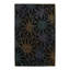 Floral Area Rug in Black