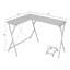 Bureau d'ordinateur à finition blanche-1725706108
