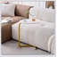 Table d'appoint blanche en forme de C, petit canapé pour canapé et chambre à coucher, design polyvalent et élégant