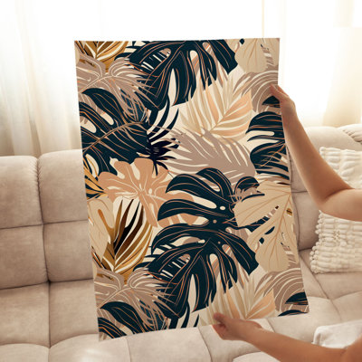 «Botanical Monstera Leaves», impression d'art moderne sans cadre II