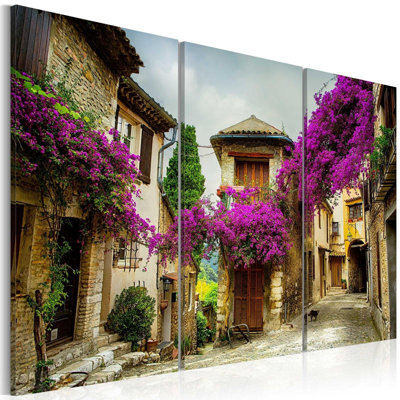 Aranson, charmante allée sur toile, 3 pièces