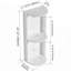 Support de rangement mural de 12 pouces pour salle de bain avec fixation flottante, peu encombrant et durable pour les salles de bain modernes-1337099521