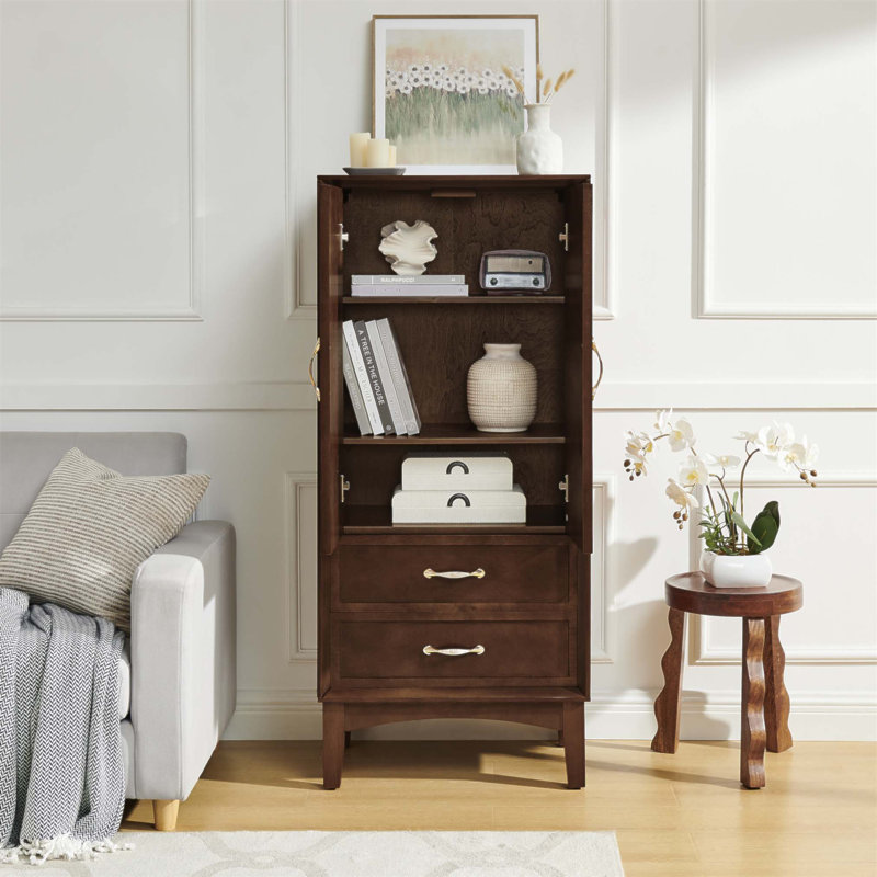 Armoire de rangement Mid Mid Modern, Noyer