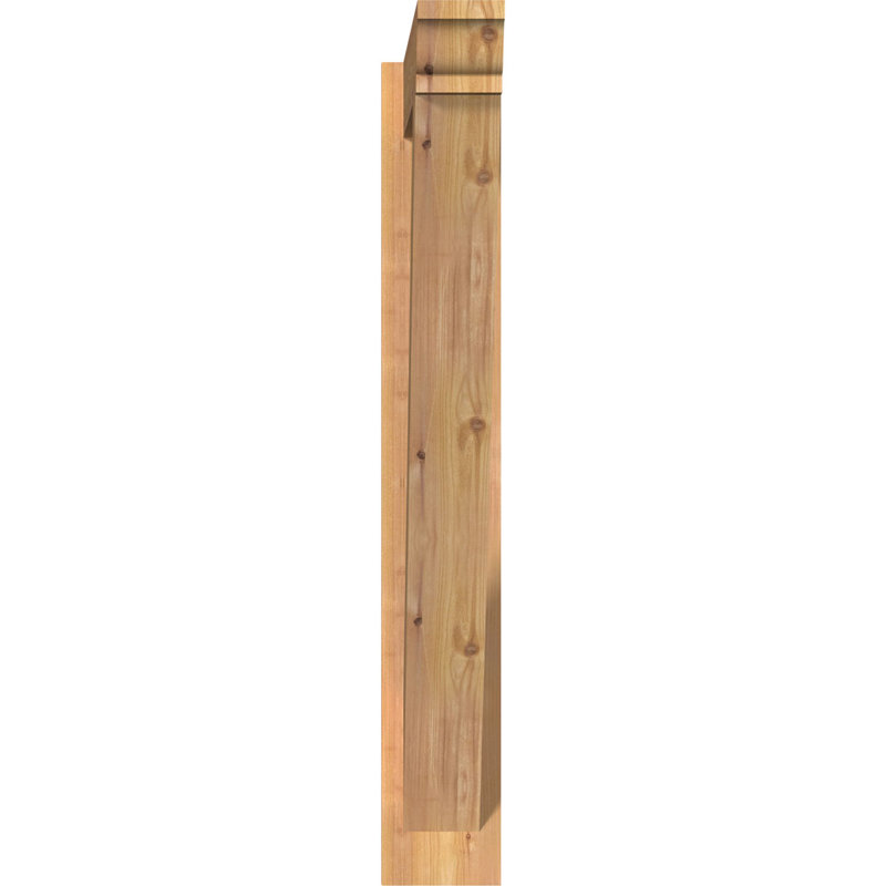 Persienne traditionnelle en bois rustique, Sapin Douglas de 5 1/2 po (lisse), P 34 po x H 38 po