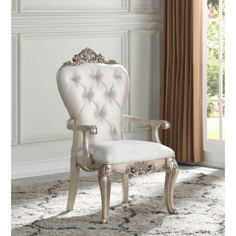 Lark Manor Caviness Traditional Upholstered Dining Chair & Reviews