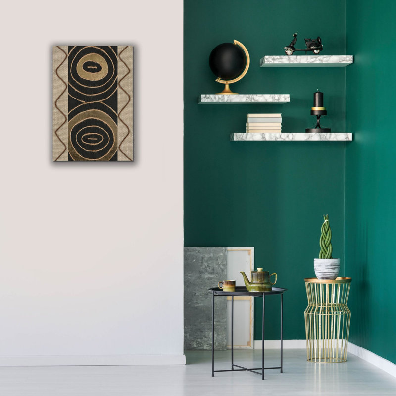 "Epic Graffiti" Tribal Linkage 1 "par Alonzo Saunders, art mural sur toile, 18 po x 26 po