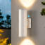 Paquet de 1 applique murale d'extérieur à capteur de crépuscule à aube à DEL H 12 po IP65 avec aluminium-2039687083-2039687082