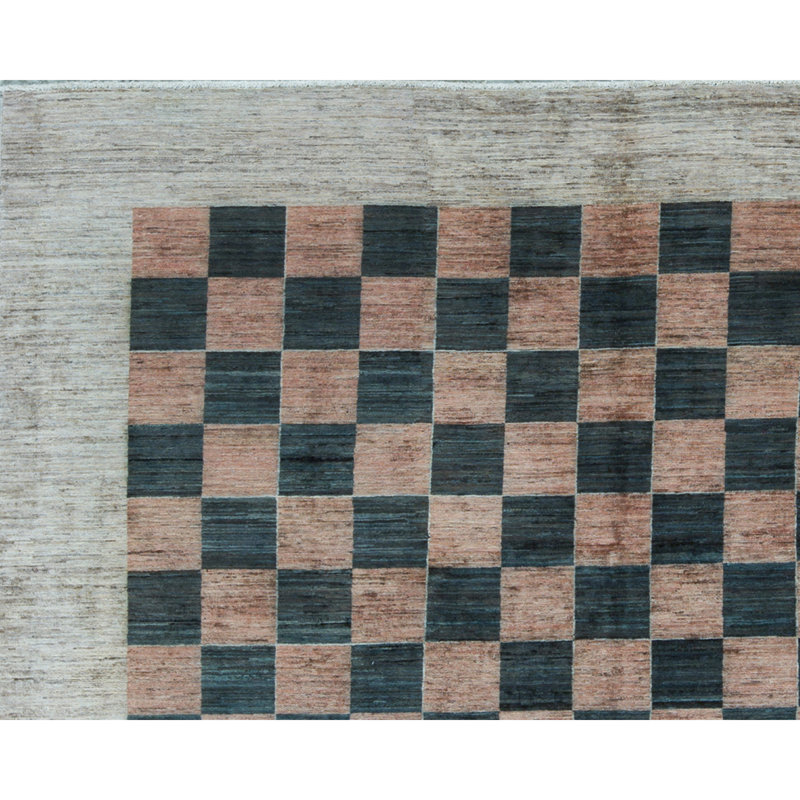 Tapis beige noué à la main de haute qualité