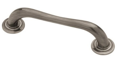 3-3/4" Greco Roman Pull Polished Black Nickel