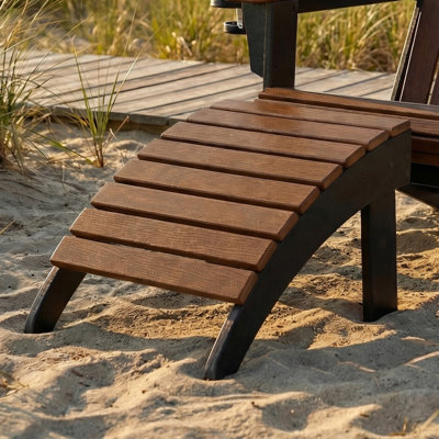 Repose-pieds Adirondack, noir