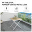 Table de patio carrée pliante extérieure Summer Modern