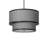 36" Wide Cilindro Textrene Two Tier Pendant
