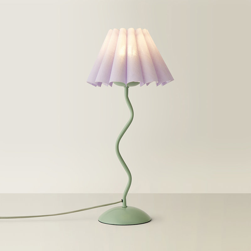 Clapp Metal Table Lamp, Purple, Green