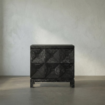 Musashi 2 Drawer, Small, Black Walnut