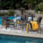 4-Piece Wicker Patio Conversation Set with Cushions and Glass Coffee Table-1634611792