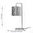 Toccoa 46Cm Polished Chrome Arched Table Lamp Set