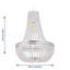 45.5cm H Plastic Novelty Pendant Shade ( Uno ) in Chrome