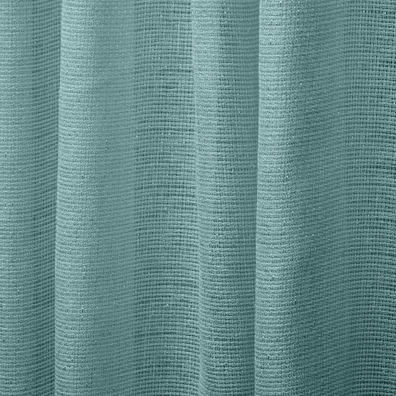 Exclusive Home Miami Semi-Sheer Textured Indoor/Outdoor Grommet Top Curtain Panel Pair, Teal, 54" W x 96" L
