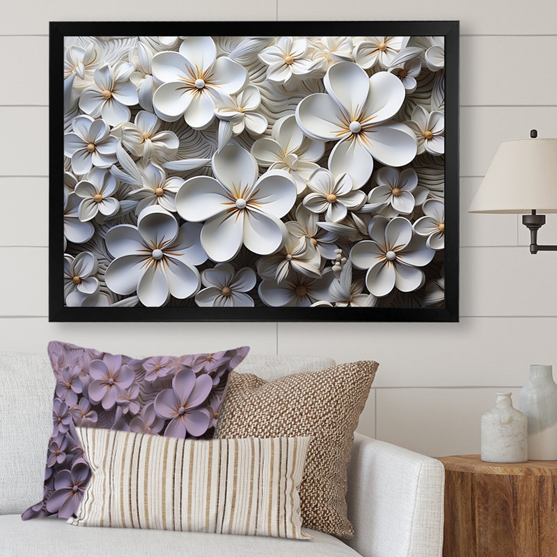 «Fragrant Plumeria Serenade II», reproduction sur toile, Toile tendue, H 34 po x l 44 po