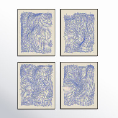 Netting 4-Piece Print Set by Jacques Pilon