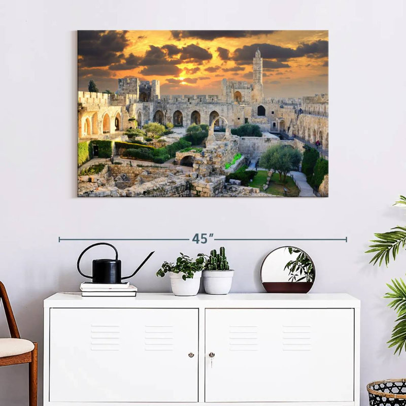 Hannes Tower Of David, 26" H x 39" W
