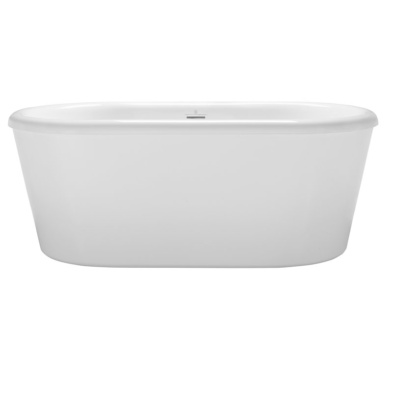 Noella Freestanding Soaker Tub, White