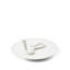 Assiette Alfrida blanc serpent