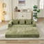 Canapé-lit pliant convertible confortable, canapé-lit sur pied, canapé sur pied en chenille avec accoudoirs, canapé-lit sur pied-1316093579