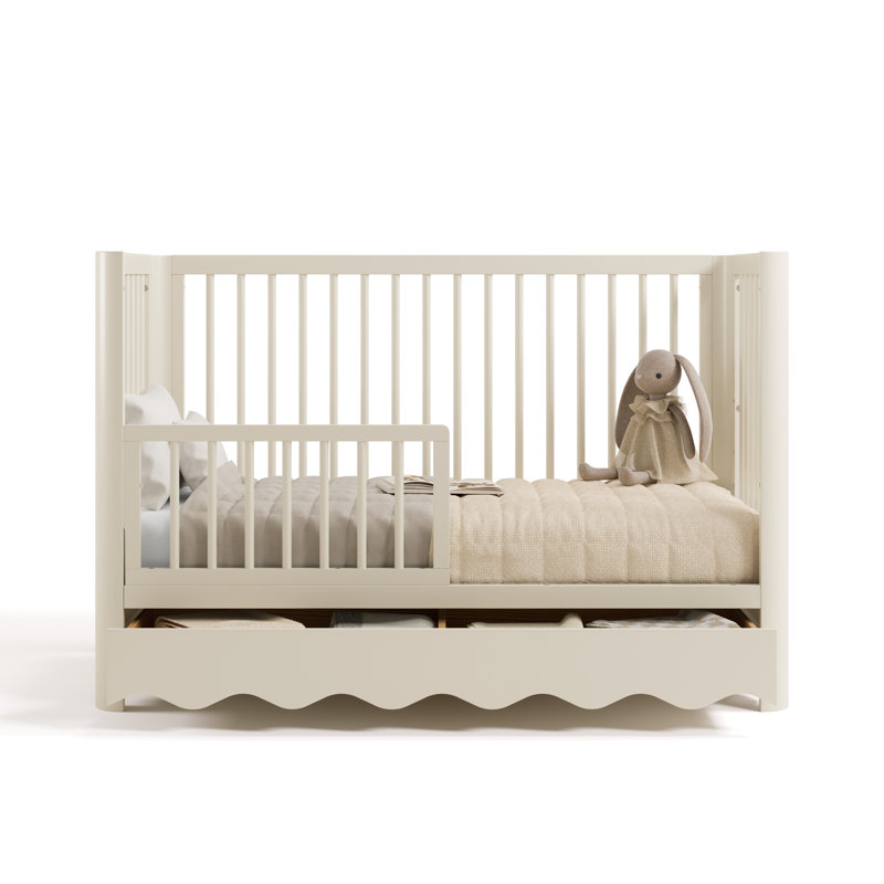 Storkcraft Casablanca Deluxe 5-In-1 Convertible Crib, Frosted Oat