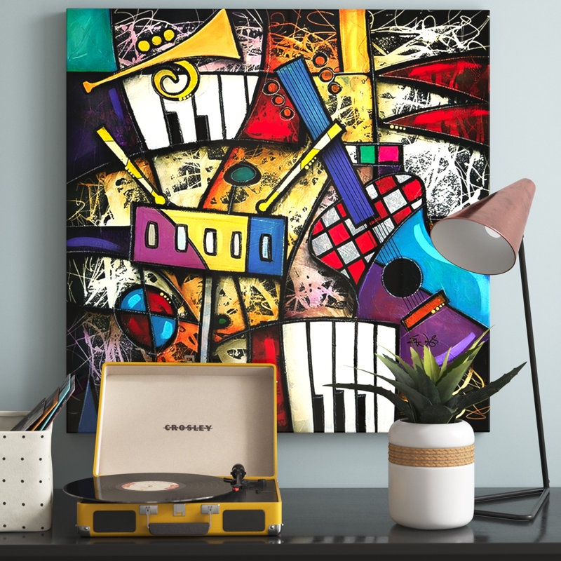 Impression sur toile Malveaux, H 10 po x l 10 po x P 1,5 po, Toile tendue, Sans cadre