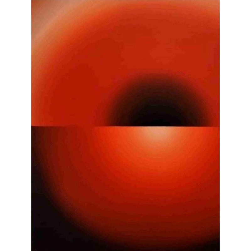 Méditation rouge, peinture d'art acrylique par Ghanshyam Gupta - 36 po x 36 po, peinture abstraite vibrante sur toile, inspiration spirituelle mandala, décoration murale pour la méditation et l'attention