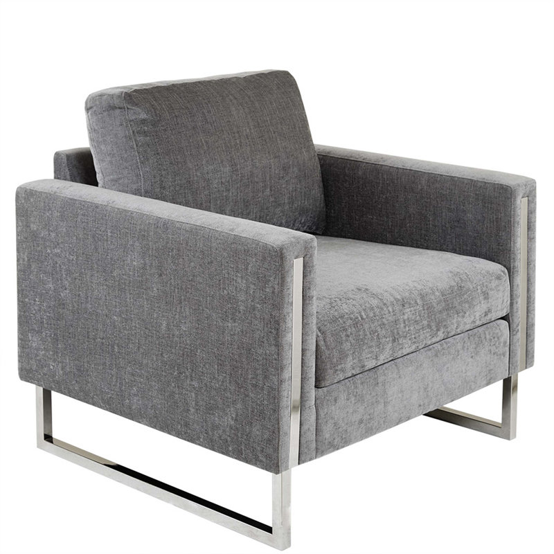 Fauteuil d'appoint, Polyester gris