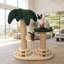Poteau à griffer pour chat, poteau à griffer pour chat en sisal avec jouets interactifs pour chats d'intérieur