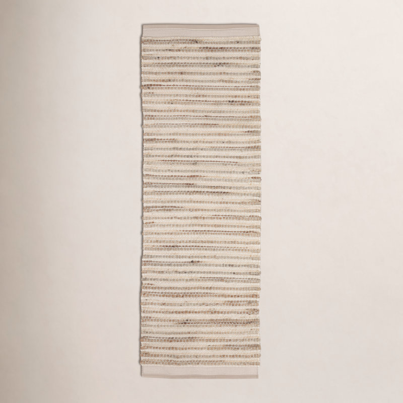 Tapis de couleur unie tissé à la main Vanora, Tapis de couloir 2 pi 6 po x 8 pi