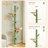 Floor To Ceiling Adjustable Height Cat Tree, 5 Levels Cactus Cat Tower With Cat Perch & Replaceable Hammock