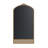 Cortia Arched Rattan and Wood Accent Mirror-121373904