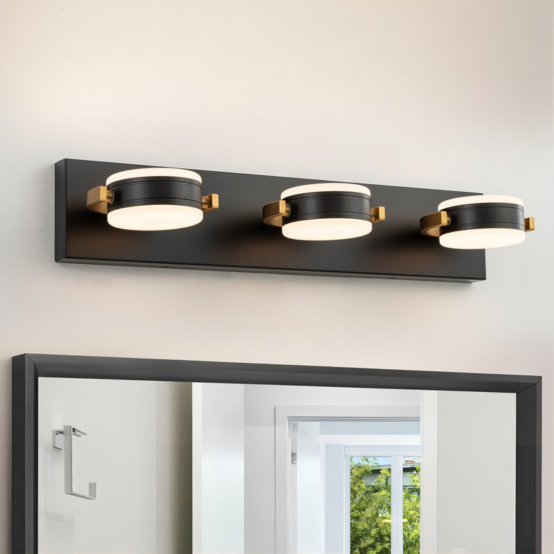 Éclairage à intensité variable pour meuble-lavabo à 3 lumières DEL Menekse
