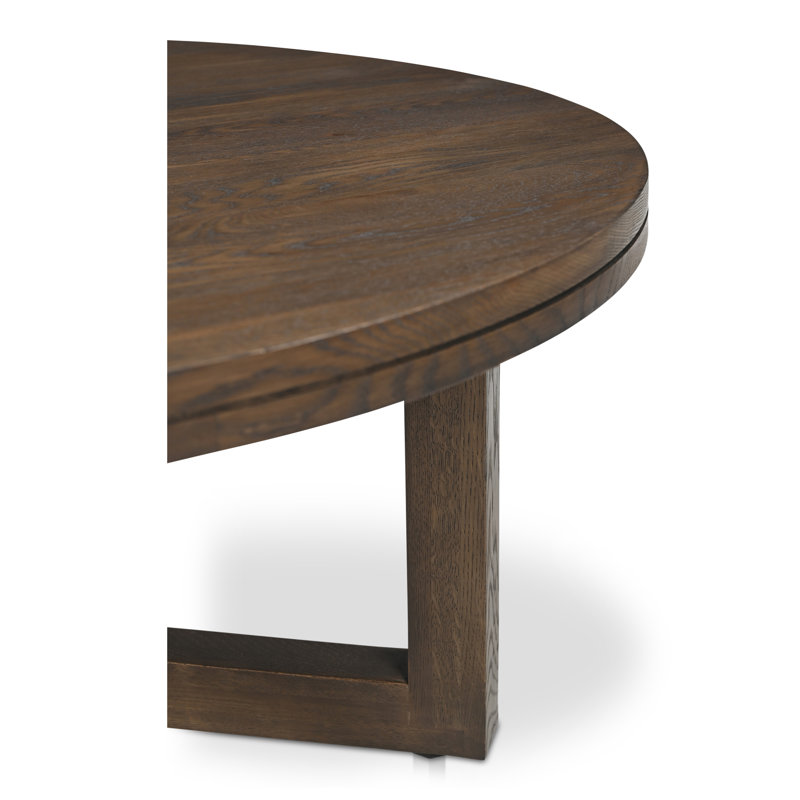 Joel Solid Wood Coffee Table, Dark Brown