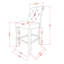 Tabouret de bar en bois massif Leviton, ensemble de 2-985892154