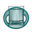 Tabouret de bar d'extérieur bleu sarcelle-967055906