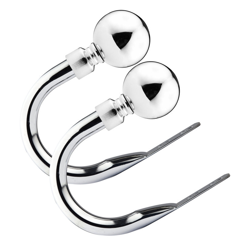 Abe 20cm Curtain Holdback, Chrome