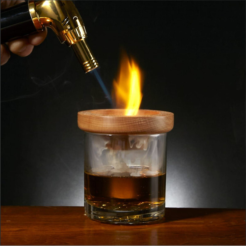 Custom Whiskey Smoker Kit, 12.05oz - Personalized Whiskey Tasting Glasses Set, Yes
