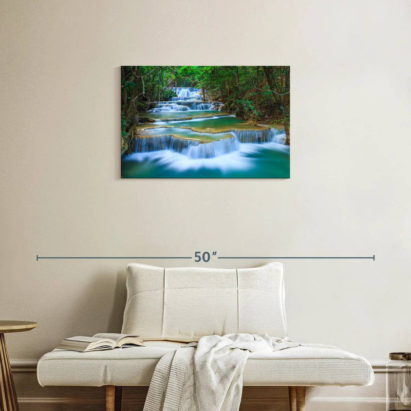La cascade d'Erawan de Kerrick Kanchanaburi, H 20 po x l 30 po
